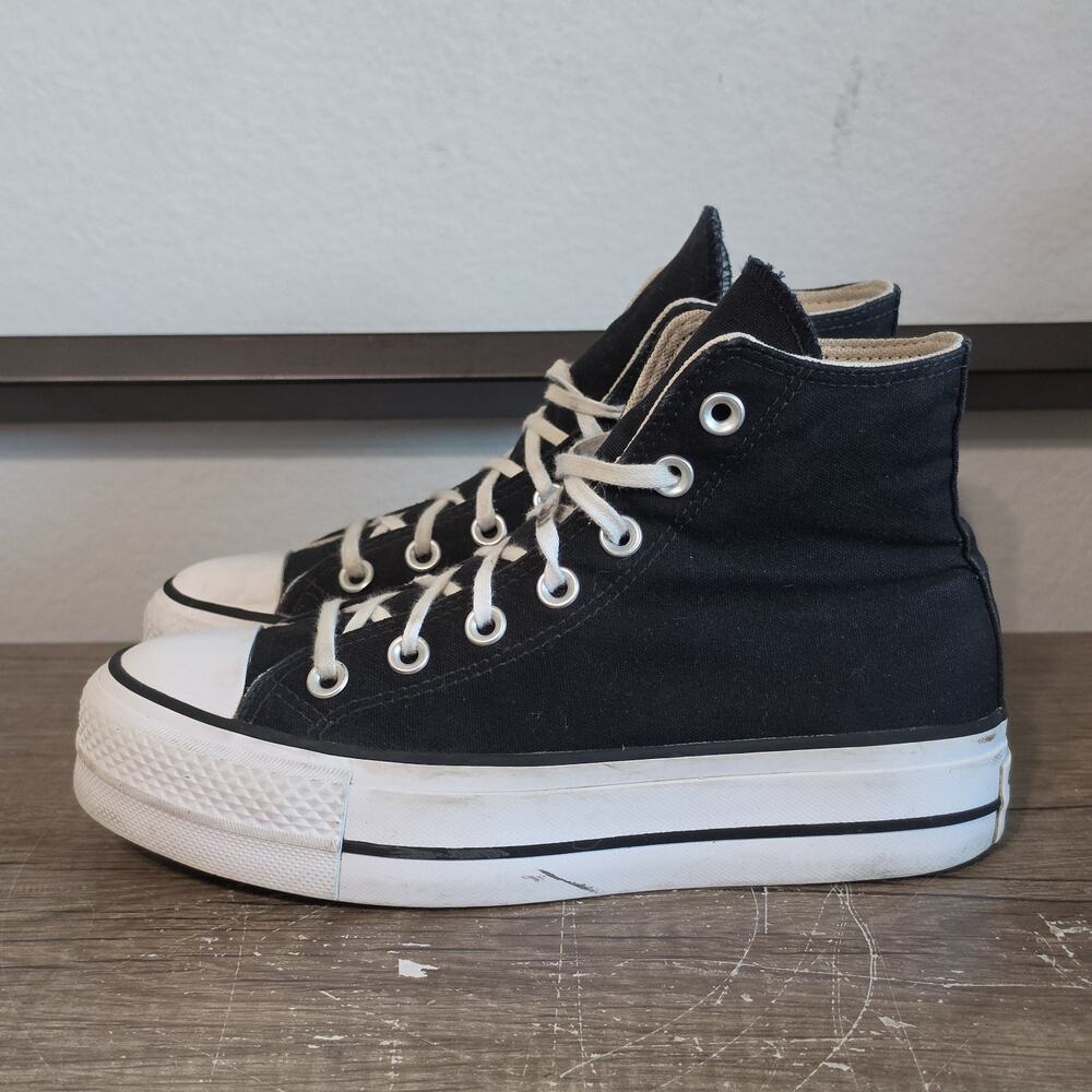 Converse Chuck Taylor All-Star High Top Lift Platform Women’s Shoes Size 6 Black